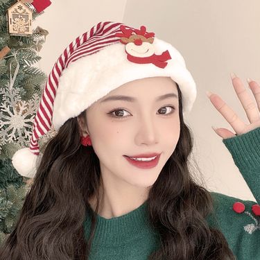 Cute Christmas Hat Children's Holiday Gift Plush Snowman Hat_voghion.com