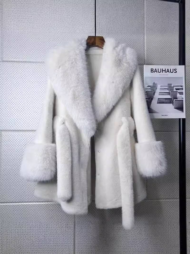Women's Clothing 2024 new large fur collar long slim coat environmentally friendly mink fur plush coat high end fashion version_voghion.com