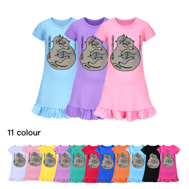 100-160 girls short sleeved pajamas, home dresses, skirts 3029_voghion.com