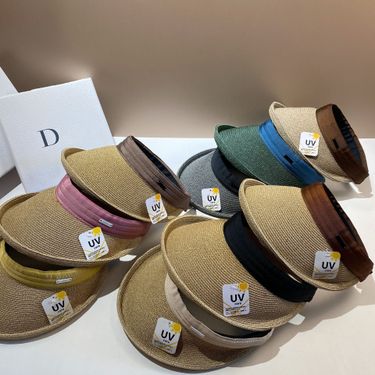 Sun Li's same style flip hollow top Japanese fine grass anti UV large eave sunshade hat, outdoor uncovered duckbill hat_voghion.com
