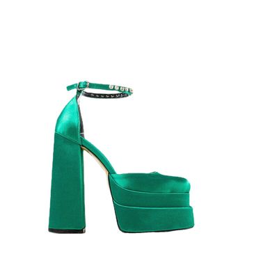 New High Heel Candy Color Single Shoes Fashion Rhinestone Waterproof Platform Thick Bottom_voghion.com
