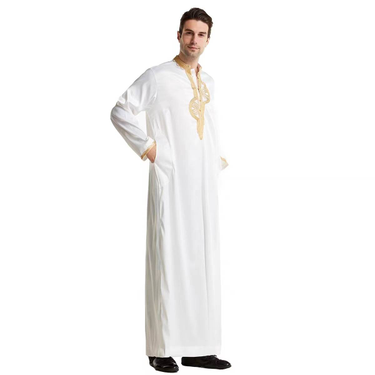Autumn New Muslim Men's Wear, Arab And Middle Eastern Clothing, Dubai Sands. Men's Embroidered Robes For Foreign Trade_voghion.com
