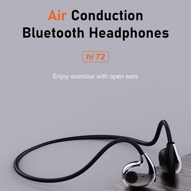 HI72 Non In Ear Open Dual Ear Bluetooth Earphones With Hanging Ears And Air Conduction, Ultra Lightweight For Sports And Running_voghion.com