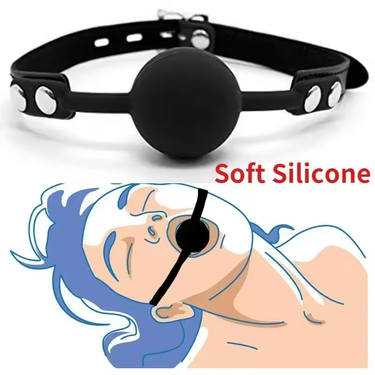 Soft Silicone Gag Ball Sex Toys Open Mouth Gag BDSM Bondage Mouth Ball Woman Couples Adult Sex Games Erotic Accessories Harness_voghion.com