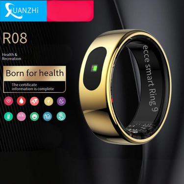 Rings Brush R08 Touch Photo Game Book Music Healthy Sleep Exercise Body Temperature Blood Oxygen Heart Rate Smart Ring_voghion.com