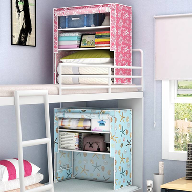Foldable Wardrobe Closet – Multi-Layer Storage Organizer With Metal Frame & Fabric Cover – Space-Saving Clothes Rack For Dorm & Small Rooms_voghion.com