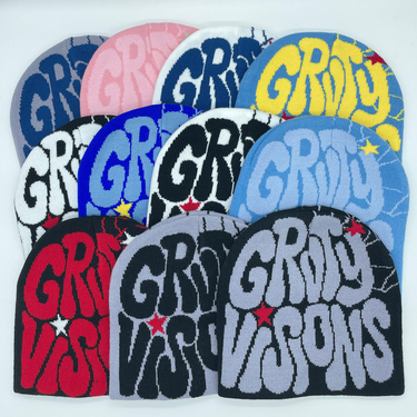 GR manufacturer spot knitted hats for men and women jacquard hats European and American popular hats hip hop hats letter hats trendy fashion Y2K_voghion.com