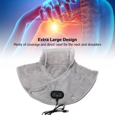 Warm Back Vibration Massager Electric Heated Shawl 3 Level Hot Compress Constant Temperature Cervical Spine Machine Wint_voghion.com