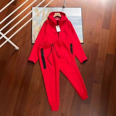 Spring Autumn new sports suit men's knitted casual hooded cardigan 922 jacket and 002 sweatpants_voghion.com