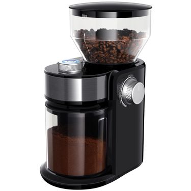 Coffee Grinder Electric,9.76-Inch/24.8cm Height, 4.52-Inch/11.5cm Width,Espresso Bean Grinder with Clear Grinding Chamber,Kitchen Countertop Accessory_voghion.com
