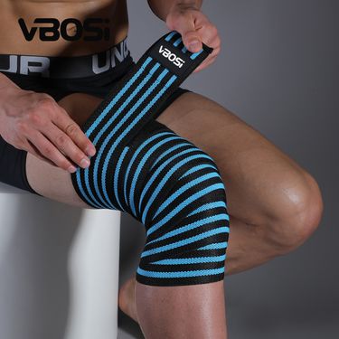 VBOSI Knee Pads With Straps For Squats And Weightlifting Barbell Compression Anti-Slip Outdoor Sports Fitness Protection_voghion.com