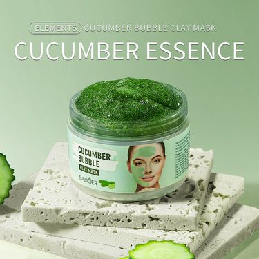 Bubble 100g Cucumber Peach Cleansing Hydrating Moisturizing Mud Mask_voghion.com