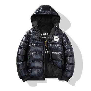 Men's Clothing 2024 new shiny cotton coat men's winter Korean version thick hooded cotton jacket men's large size cotton coat men's jacket_voghion.com