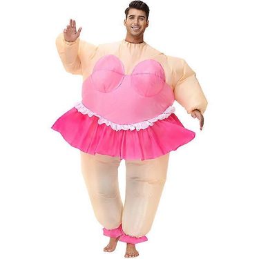 Pink Tube Top Ballet Dress Inflatable Costume, Adult_voghion.com