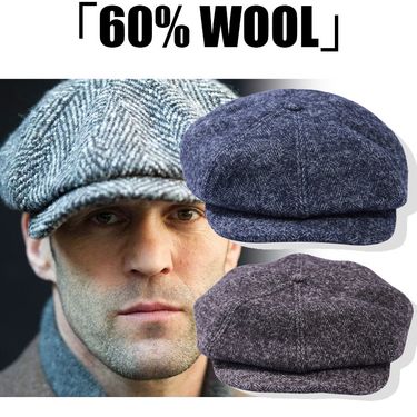 OKONKWO Autumn Winter Republic Of China Old Era British Octagonal Painter Hat Wool Beret_voghion.com