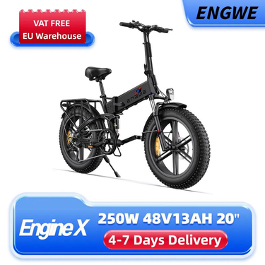 ENGWE ENGINE X 20"Folding E-Bike for Adults, 48V 13Ah Lithium Battery 7-Speed  Full Suspension_voghion.com