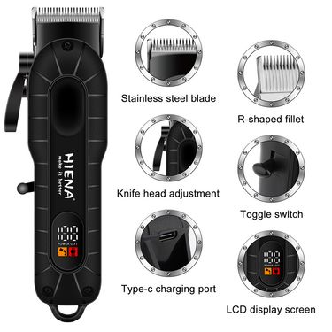 Hair Clipper Electric Shaving Professional Oily Head Hairdressing Carving Electric Clippers Bald Head Shaving Hair Clippers Hairdresser Dedicated_voghion.com