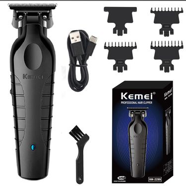 2299 professional men's hair/beard trimmer with zero gap hair clipper and T-shaped blade, cordless charging_voghion.com