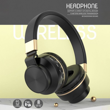 Wireless Headphone Foldable Heavy Bass Bluetooth-compatible 5.0 Stereo Music Earphone For Mobile Phone_voghion.com