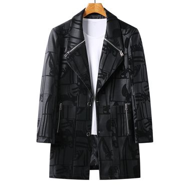 New Haining Genuine Men's Mid To Long Windbreaker Leather Coat Trendy Handsome Suit Collar Jacket For Middle-Aged_voghion.com