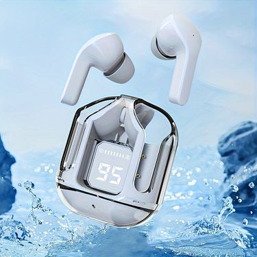 TWS TM10 Transparent Wireless Game Earphones Earplug Style Sports Esports Trend Play_voghion.com