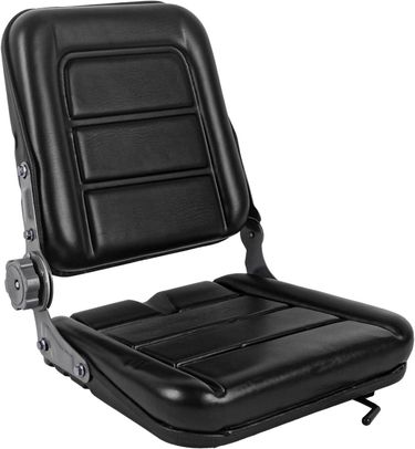 Universal Forklift Seat,Fold Down Forklift Seat with Adjustable Angle Backrest,PVC Leather Seat for Mini Digger Forklift Excavator,Loader,Dozers,Tract_voghion.com