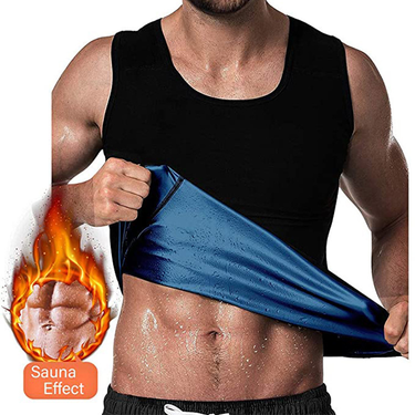 Men's sports fitness Shapewear perspiration sweat corset sweat shapewear sauna vest_mkmklike.com