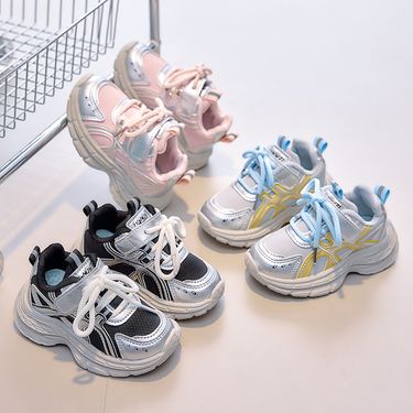 XUANMU Fashion Children's Sports Shoes Mesh Breathable Boys Girls Sneakers Anti Slip Fashion Kids Outdoor Lightweight Running Shoes B0049_voghion.com