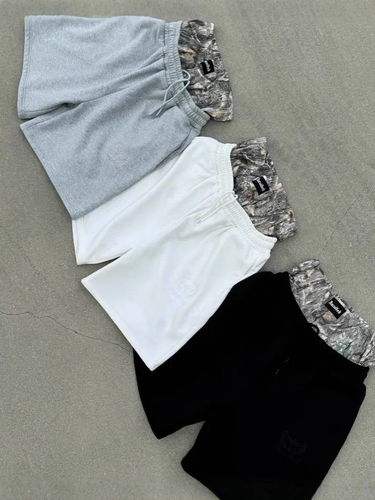 Men's Clothing High Street Fashion Brand Double Waist Cropped Shorts Men Loose Fashion Trendy Men Casual Shorts_voghion.com