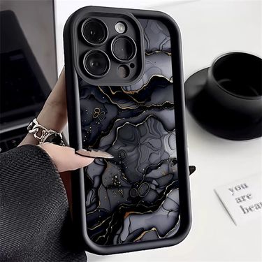 Marble Quicksand Pattern Printing Matte Phone Case For Iphone 16 14 Max 16E 13 12 Pro 11 15 Plus X XS XR 7 8 Soft Cover_voghion.com
