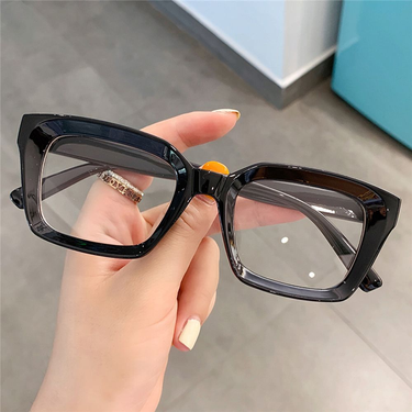 1PC Oversized Square Reading Glasses Men Women Portable Large Frame High-definition Presbyopia Eyeglasses Diopter 0~+ 3.00_voghion.com