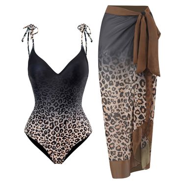 Women's Clothing Fashion Sexy New One Piece Swimsuit Women's Split Two Piece Chiffon Skirt Swimsuit Suit_voghion.com