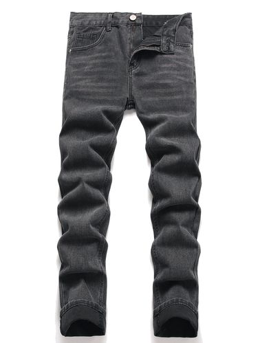 Men's New Straight Slim Jeans Xintang Basic Style_voghion.com