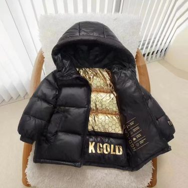 Kids' Winter Heated Jacket With Graphene Technology - Warm & Comfortable Unisex Coat For Boys & Girls (100-150cm, Black)_voghion.com