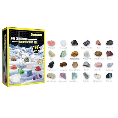 Dowmoo 24 Grille Ore Blind Box Christmas 24 Days Multi-Colored Ore Toy Gift Box_voghion.com