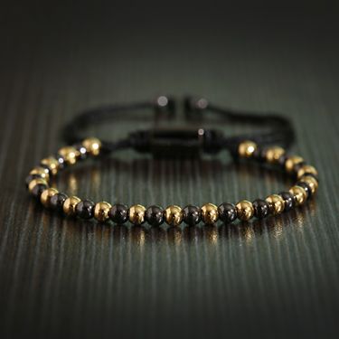 Copper Beads 4mm Splicing Bracelet Pull Out Adjustable Non Fading Bracelet_voghion.com