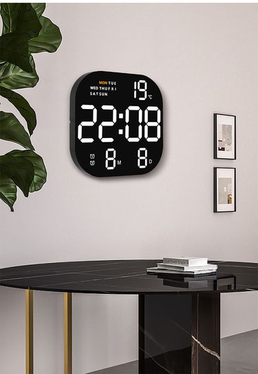 New Fashionable For Living Room, Desktop Simple LED Stylish Alarm Clock, Bedside Clock 6633_voghion.com