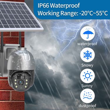 Smart Home Electronics Waterproof Solar Camera Camera No Need To Plug In Night Vision Binocular Camera Outdoor Solar Monitoring_voghion.com