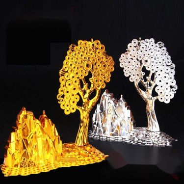 Offering Silver Mountain Tree Qingming Tomb-Burning Paper Money Gold Bar Ingot Ancestor Worship Eleven_voghion.com