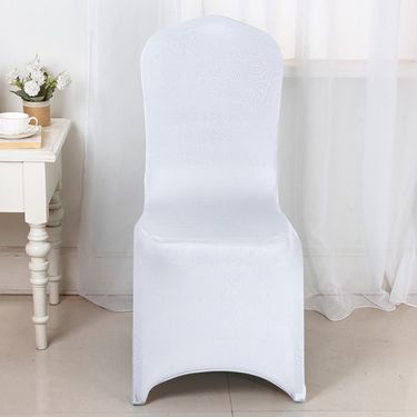 Wholesale high-end dining chair cover wedding party decoration all-inclusive one-piece spandex white chair cover stretch chair cover_voghion.com