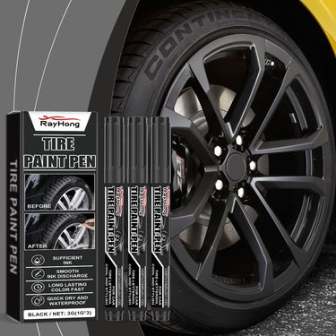 Black Car Tire Paint Pen Multicolor Non fading Painting Creative Oily Tire Marker Pen_voghion.com