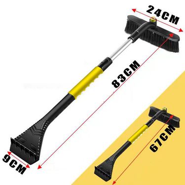 34*18*5cm Car Extendable Snow Removal Shovel Ice Scraper Snow Brush Multi-functional Telescopic Ice Snow Shovel_voghion.com