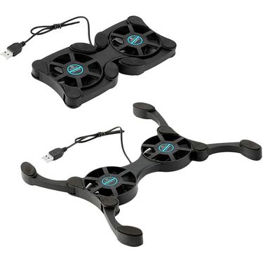 Stand Cooler Low Noise Portable Ultra Slim Gaming Cooling Pad Prevents Overheating For 7-15 Inch Laptop_voghion.com