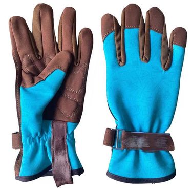 Anti stab with new design pattern, shockproof gloves, microfiber elastic printed fabric garden gloves_voghion.com
