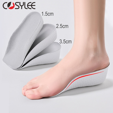 Arch Height Increase Insoles Half Orthopedic Breathable Memory Foam 7 Points Lifts Shoe Pads Flat Feet Support_voghion.com