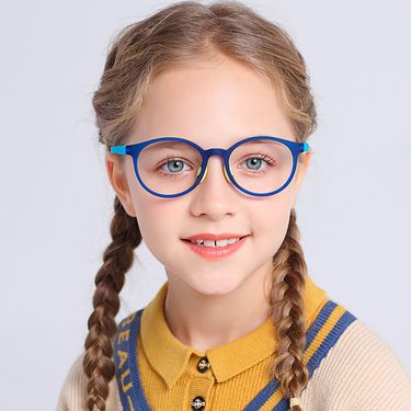 2103 Color Primary School Students Children's Flat Mirror Boys And Girls Blue Light Protection Goggles Eyes_voghion.com