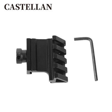 45 degree inclined bracket Jinming 9 Lehui lower supply SCAR side guide rail 45 degree inclined rail bracket flashlight modification_voghion.com