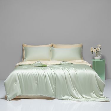 Cooling Rayon Summer Blanket Lightweight Breathable Air Conditioning Comforter For Dorm Single Double Bed Machine Washable Quick Dry_voghion.com