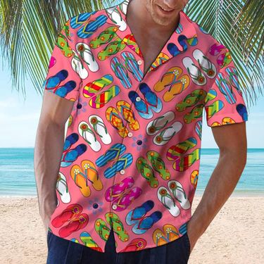 Men's Clothing 3D Digital Printed Shirt Casual Summer Shirts_voghion.com