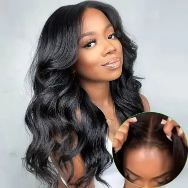 Brazilian Glueless Human Hair Wig 30-34 Inch Body Wave HD Lace Frontal Pre Plucked Transparent Lace Closure_voghion.com